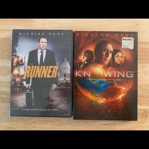 Two Nicolas Cage Movies DVDs